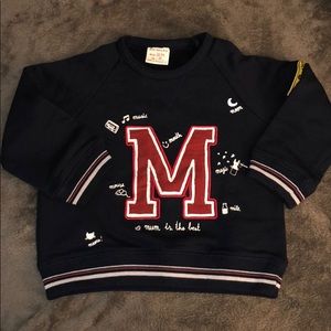 Zara Boys Varsity Sweatshirt. Size 18-24 months